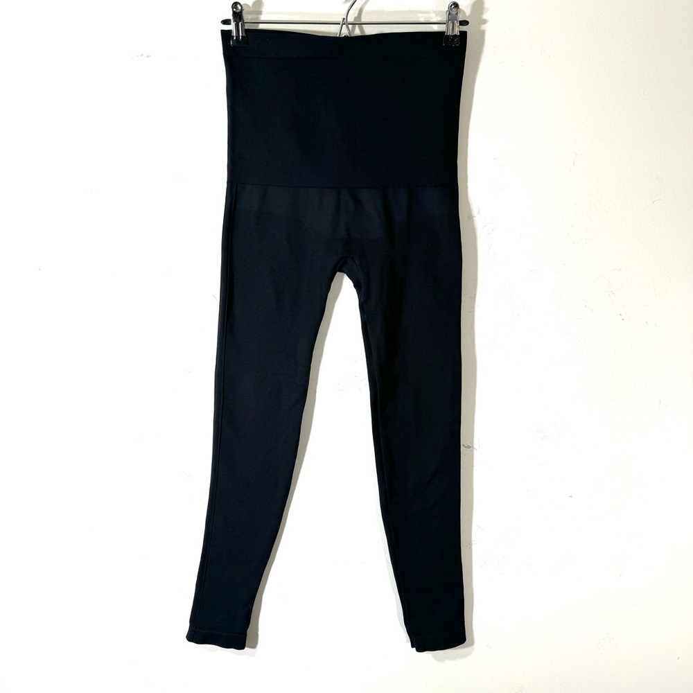 2/$35 Spanx Black High Waist Leggings double side seam